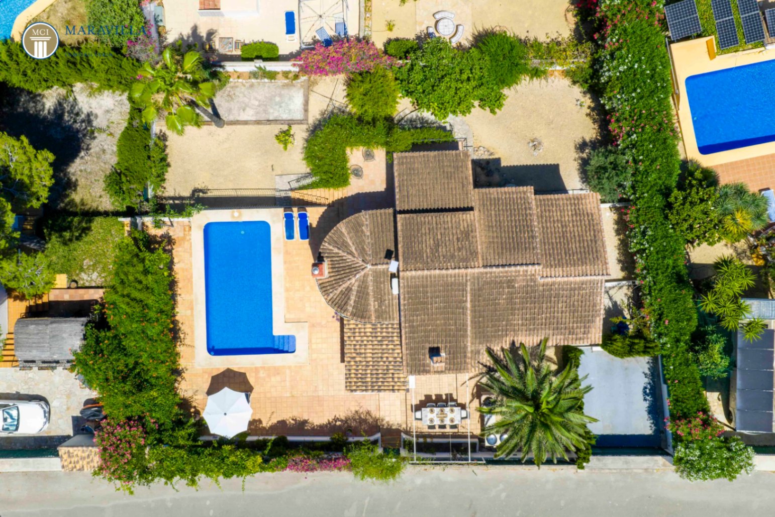 Encantadora villa de estilo mediterráneo con vistas panorámicas 