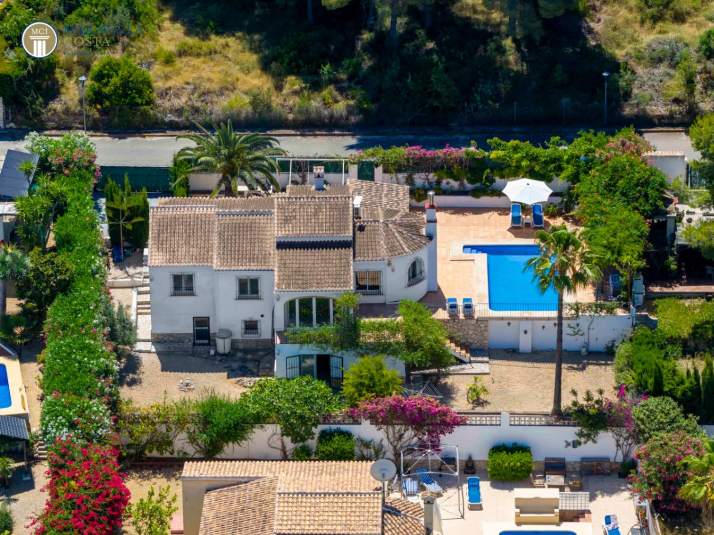 Encantadora villa de estilo mediterráneo con vistas panorámicas 