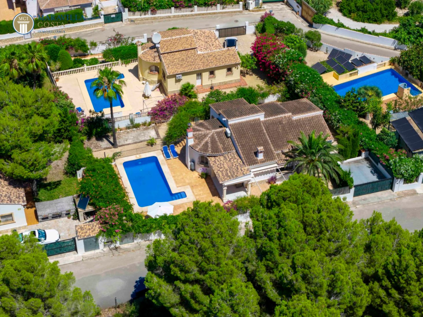 Encantadora villa de estilo mediterráneo con vistas panorámicas 