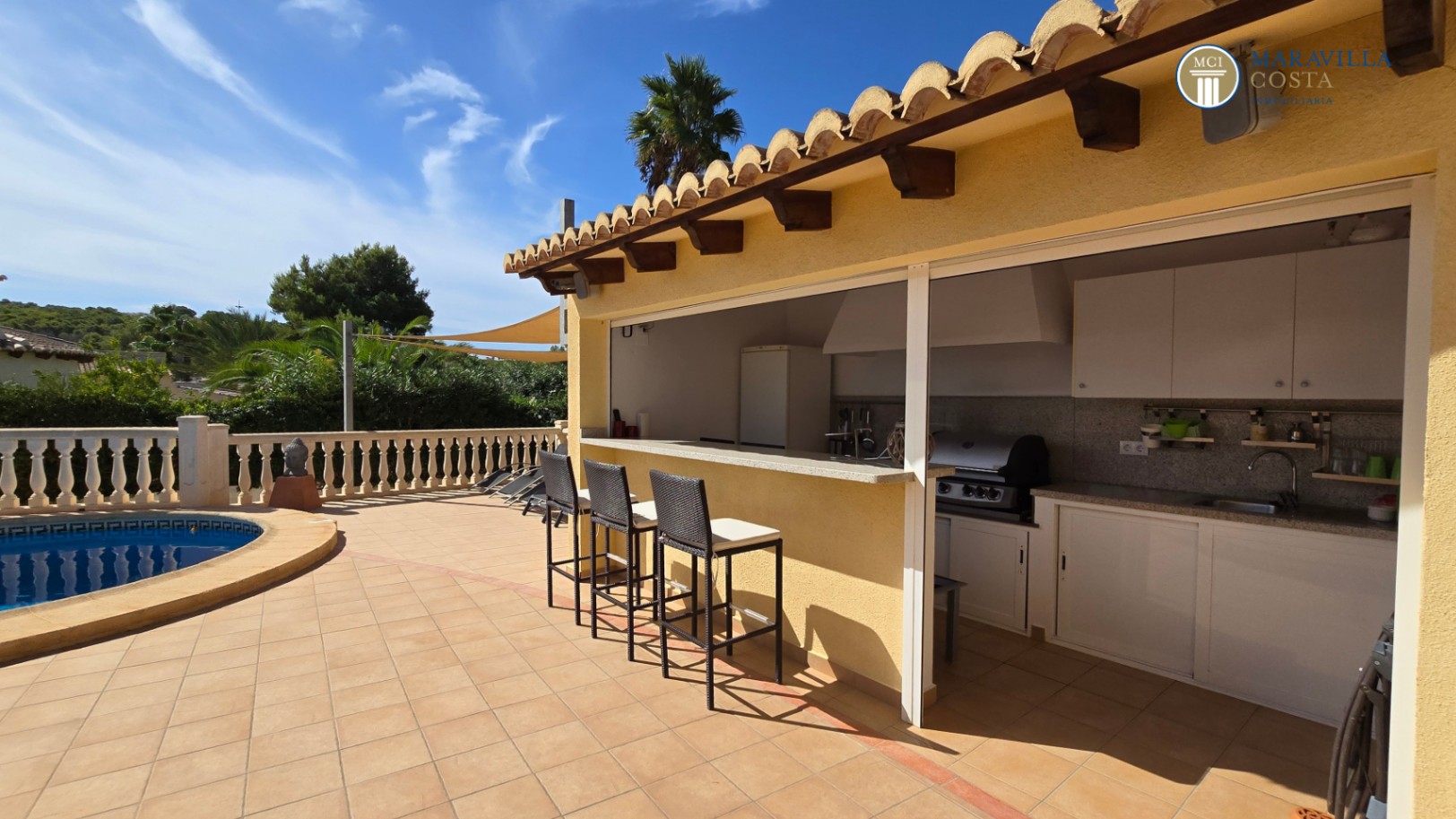 Casa mediterránea en muy buen estado de una planta en venta en Jávea.