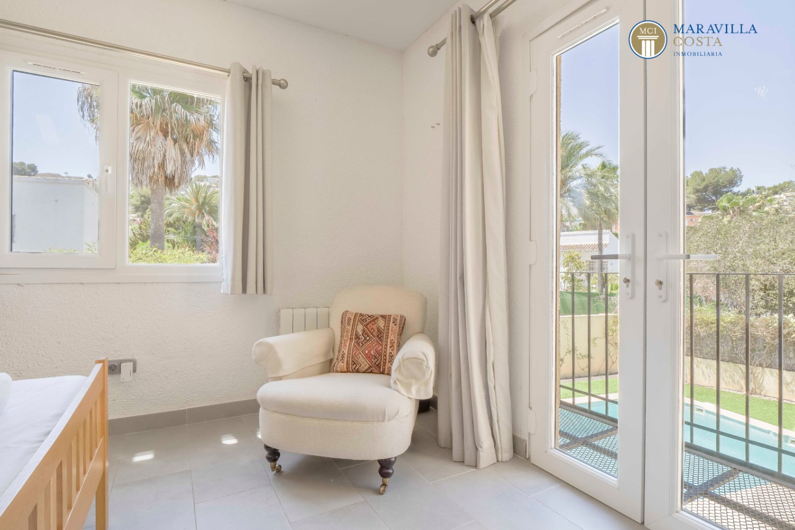 Villa soleada con agradable confort habitacional
